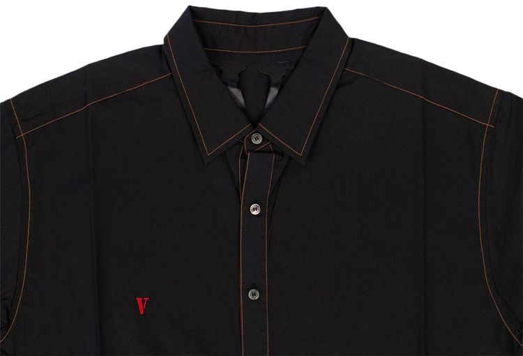 Vlone Short Sleeve Button Up Black