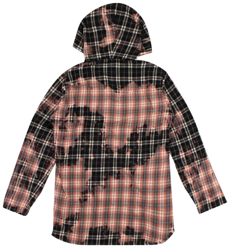 Vlone Flannel Hooded Shirt Black