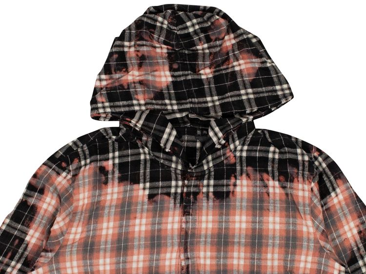 Vlone Flannel Hooded Shirt Black