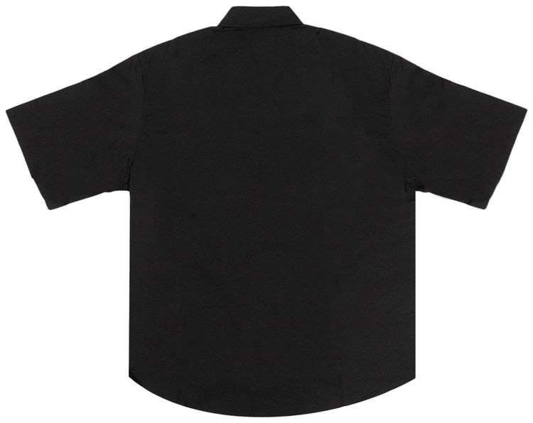 Vlone Real Men Wear Black Short Sleeve Button Up Shirt Black