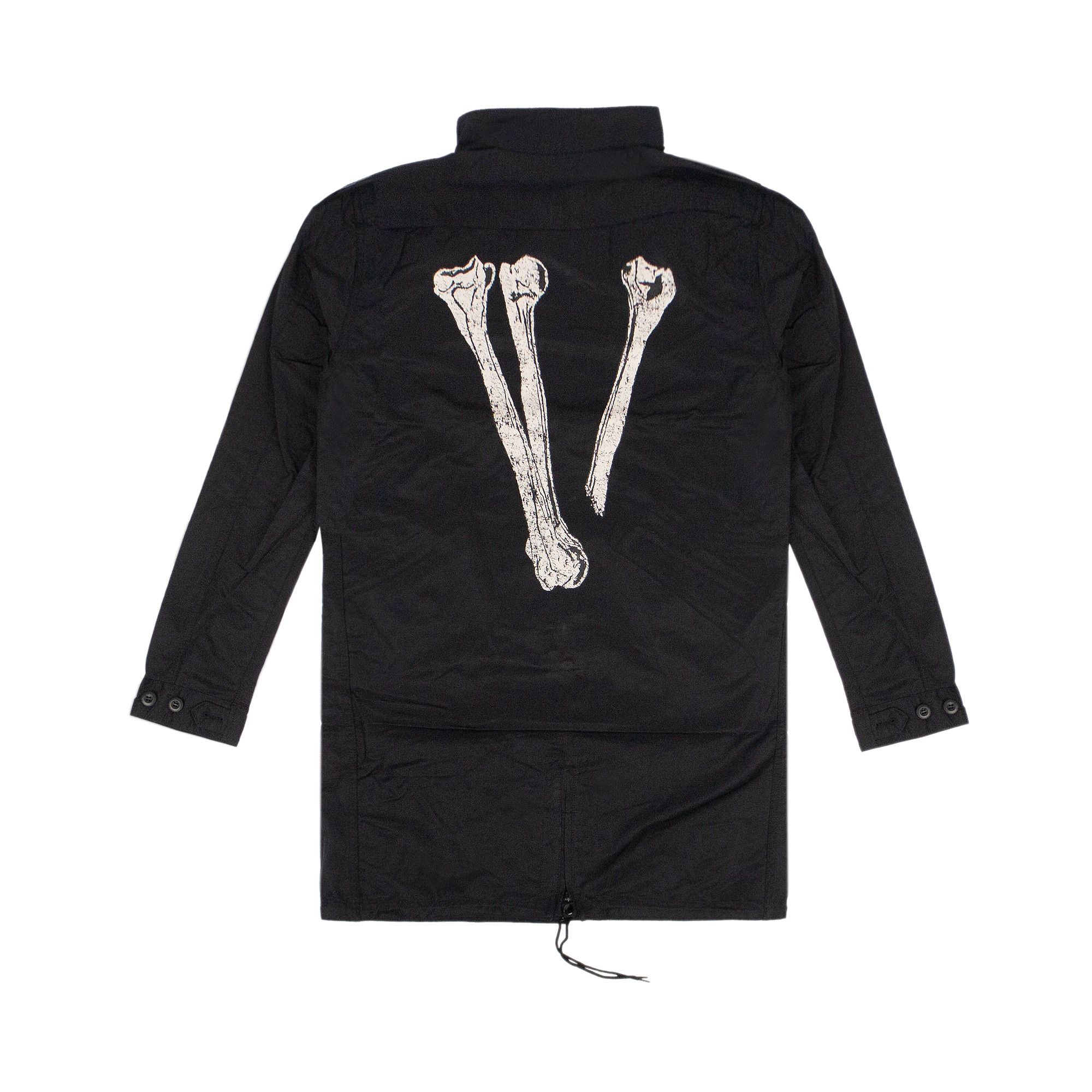 定番のお歳暮＆冬ギフト - 'Black' Trenchcoat Skull Vlone Buy VLONE GOAT | BLK 1 O モッズコート