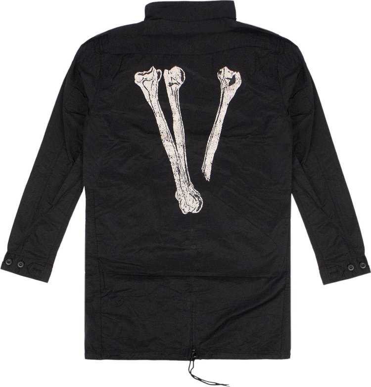 Vlone Skull Trenchcoat Black