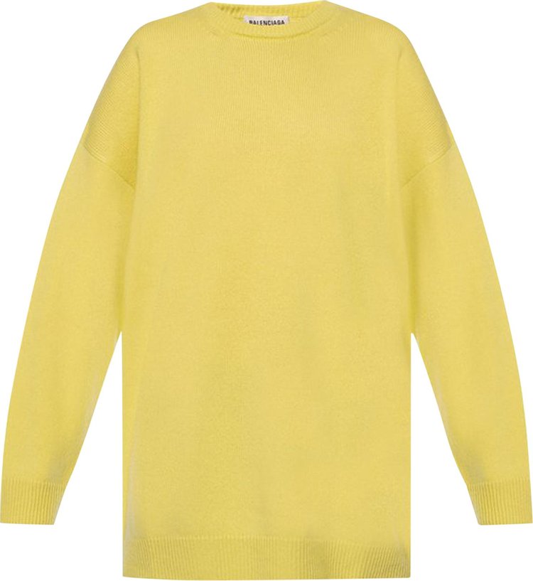 Balenciaga Long Sleeve Crewneck Lime