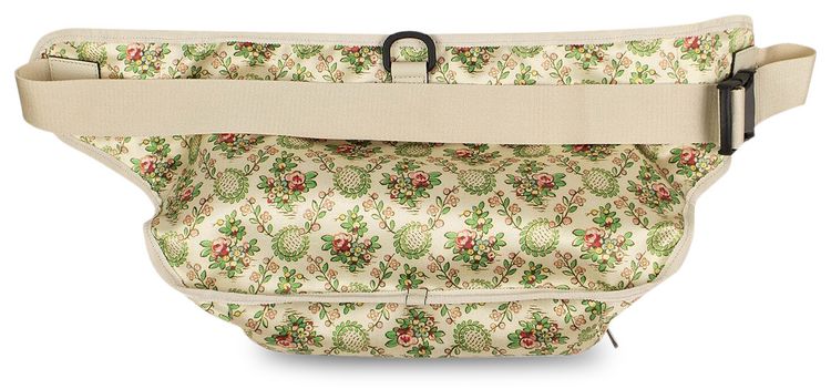 Gucci Satin NY Yankees Floral Oversized Belt Bag Beige