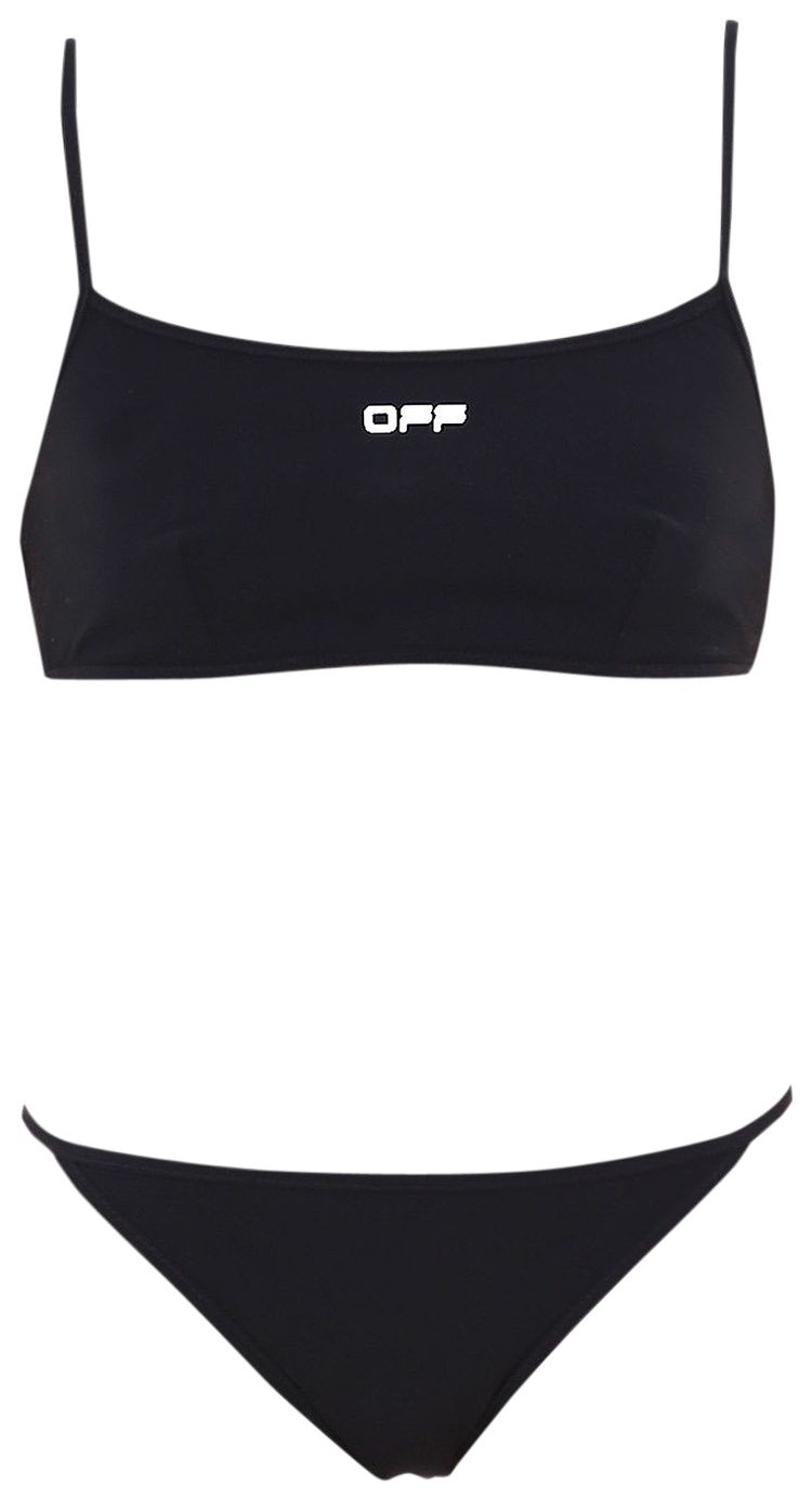 Off White Basic Bikini Black