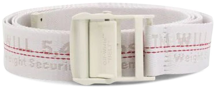 Off White Classic Industrial Belt White