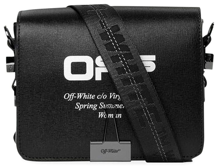 Off White Flap Bag Black