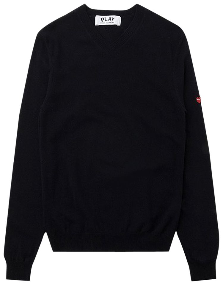 Comme des Garcons PLAY Small Heart Sweater Navy