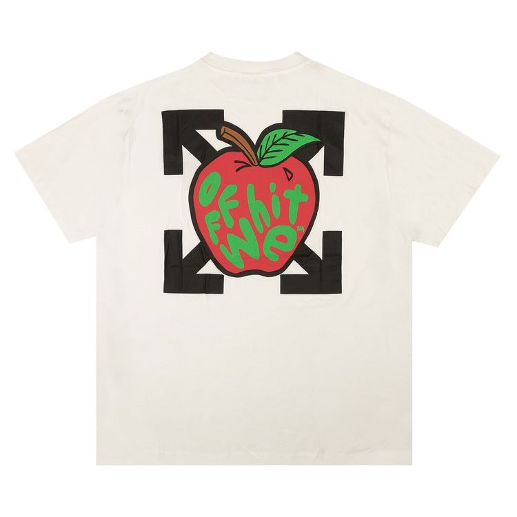 Off White Apple Over Tee WhiteRed