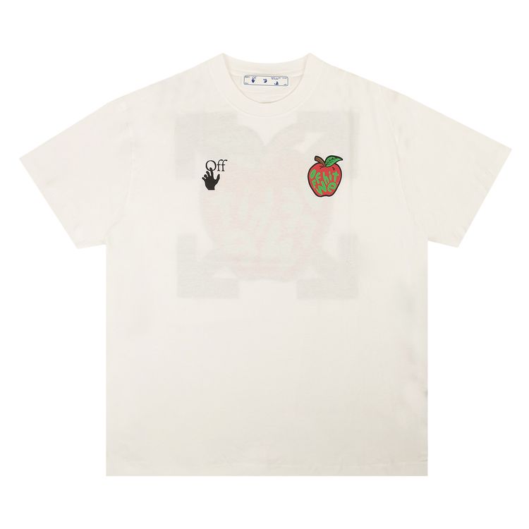 Off White Apple Over Tee WhiteRed