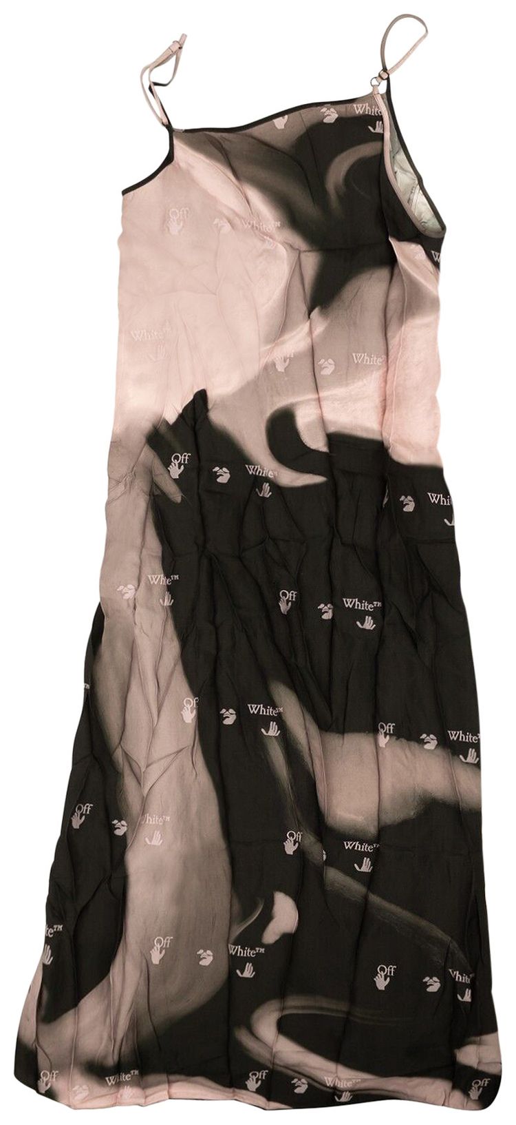 Off White Liquid Melt Dress Nude