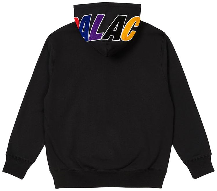 Palace Spell Out Chenille Hood Black