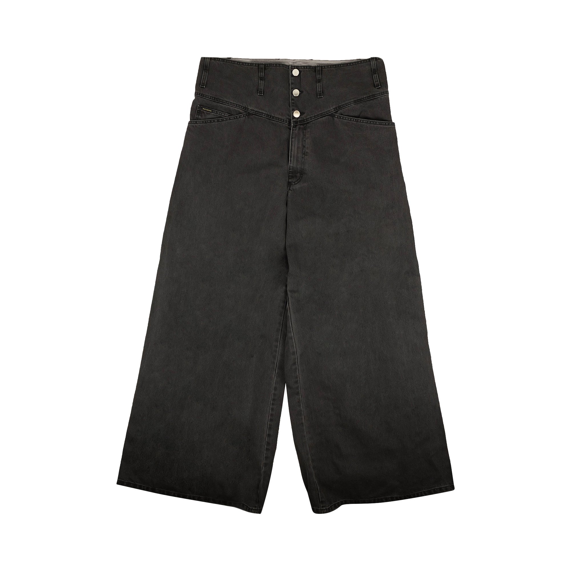 Buy Raf Simons Wide Oversized Denim Bandana Pants 'Grey