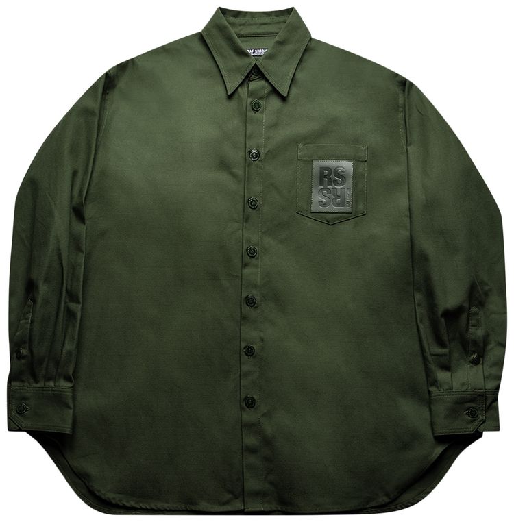 Raf Simons Oversized RS Shirt Khaki