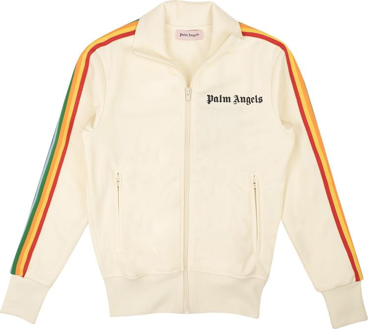 Palm Angels Rainbow Track Jacket 'White'