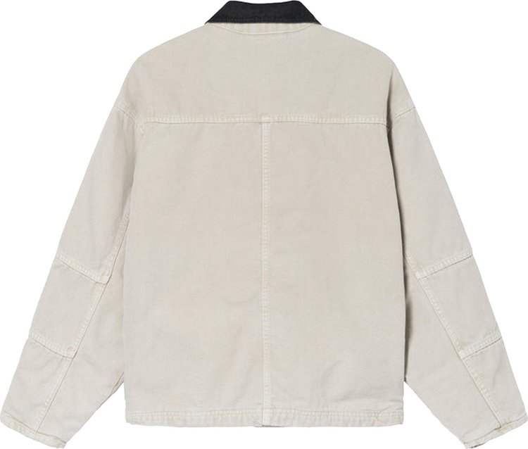 Stussy Washed Canvas Shop Jacket Bone