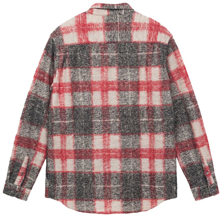Stussy Plaid Knit Shirt Red