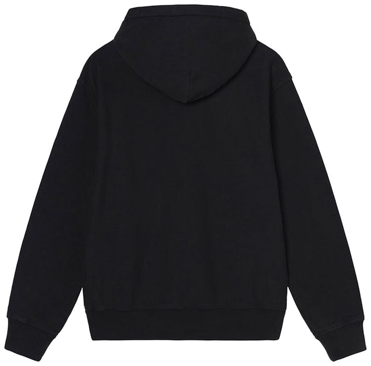 Stussy Stock Logo Applique Hood Black