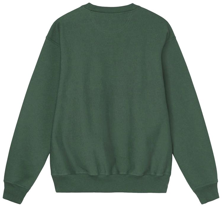 Stussy Stock Logo Crew Forest