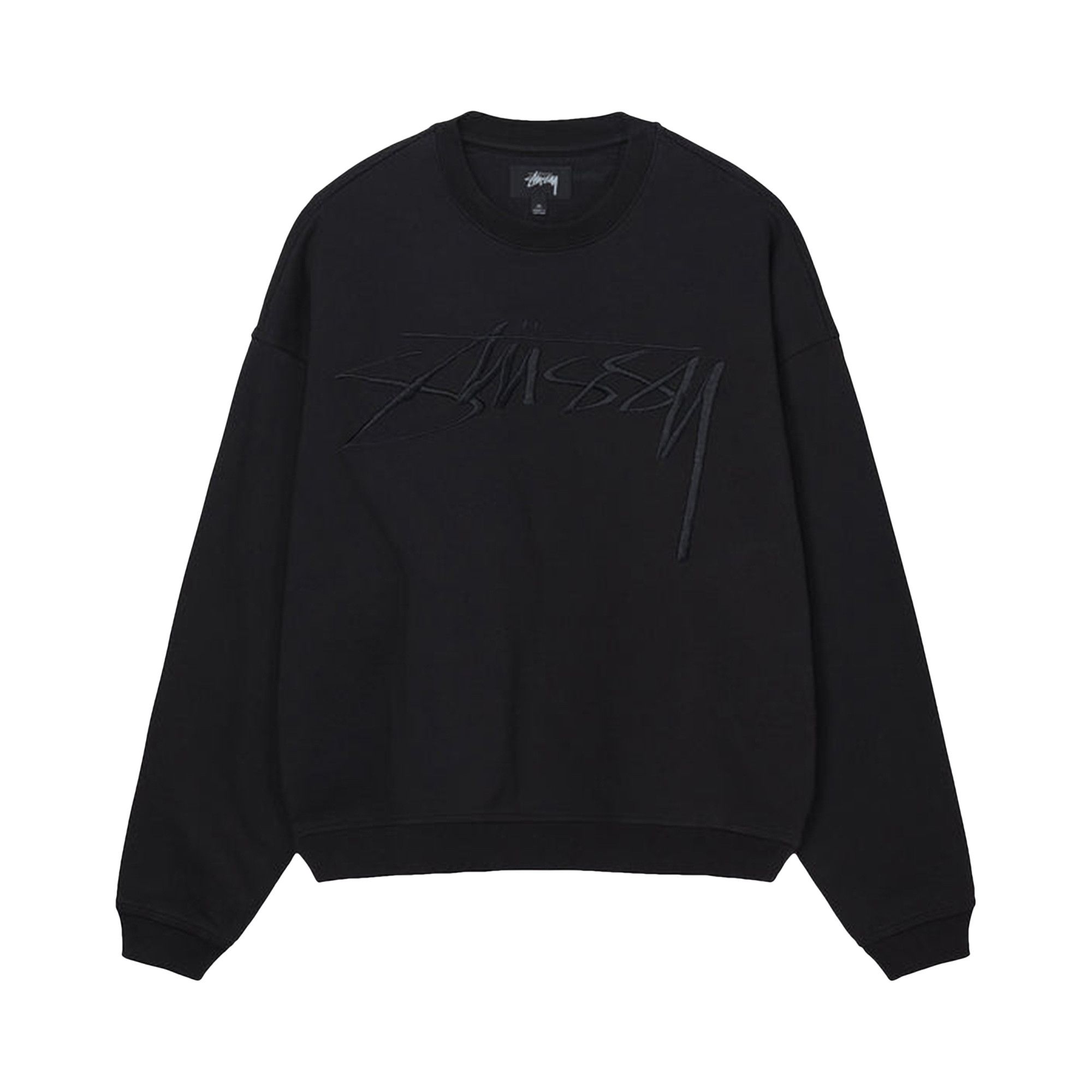 ふるさと納税 Crew Smoothstock Relaxed Stussy Buy 'Black' GOAT | BLAC 118500 - トップス