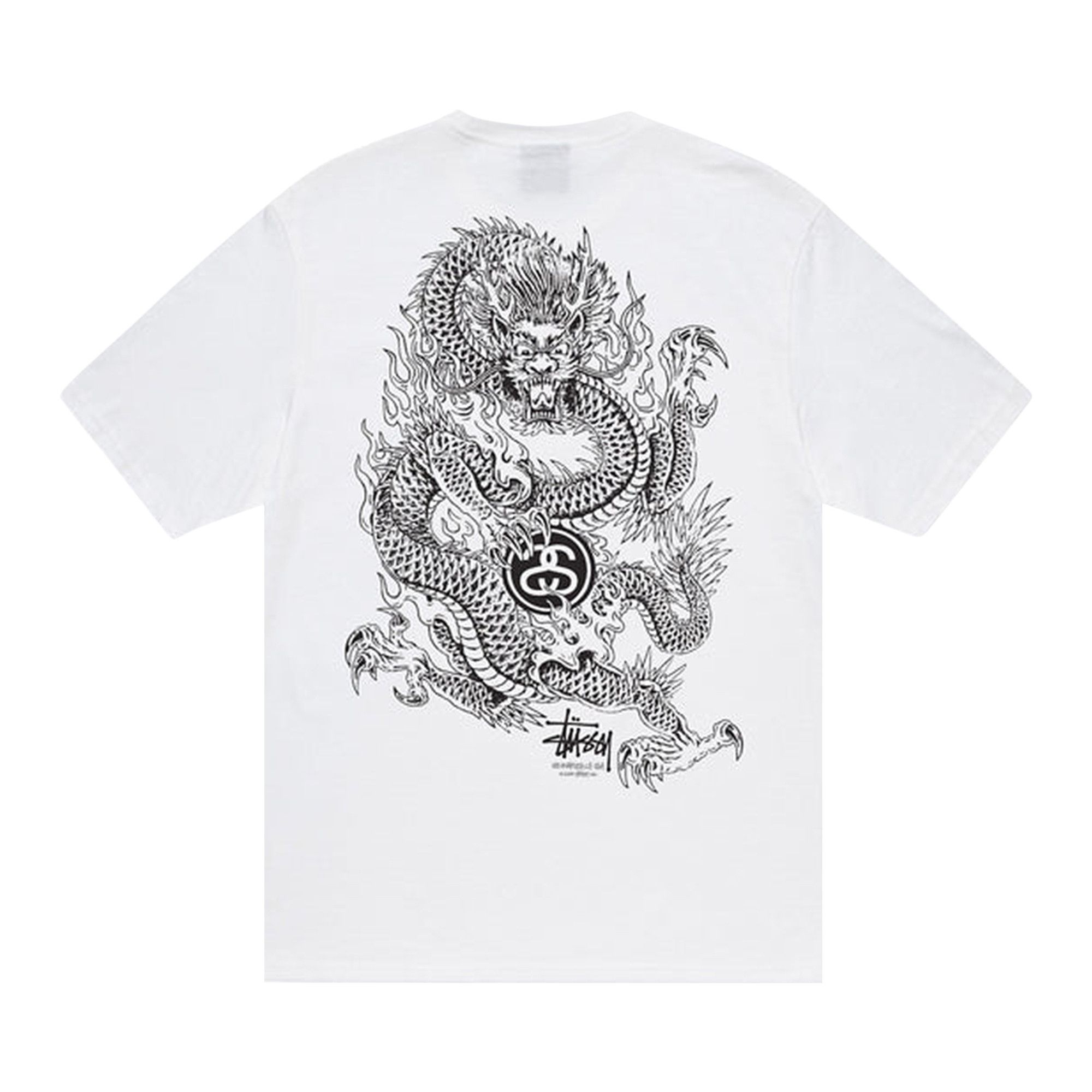 Buy Stussy Dragon Tee 'White' - 1904847 WHIT | GOAT