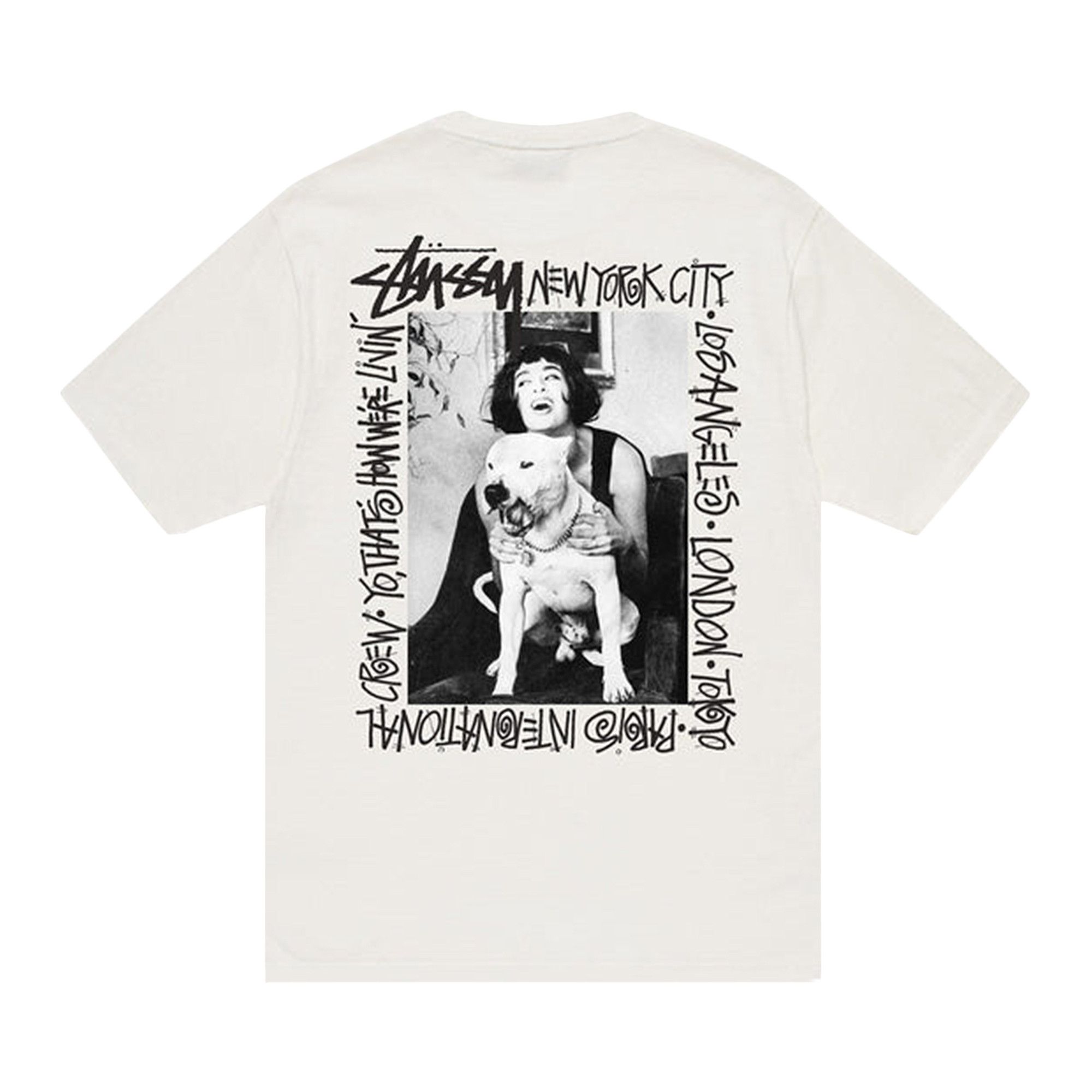 ★関税込★Stussy★How We’re Livin’ Pigment Dyed T★Natural Buy Stussy How We're Livin' Pigment Dyed Tee 'Natural