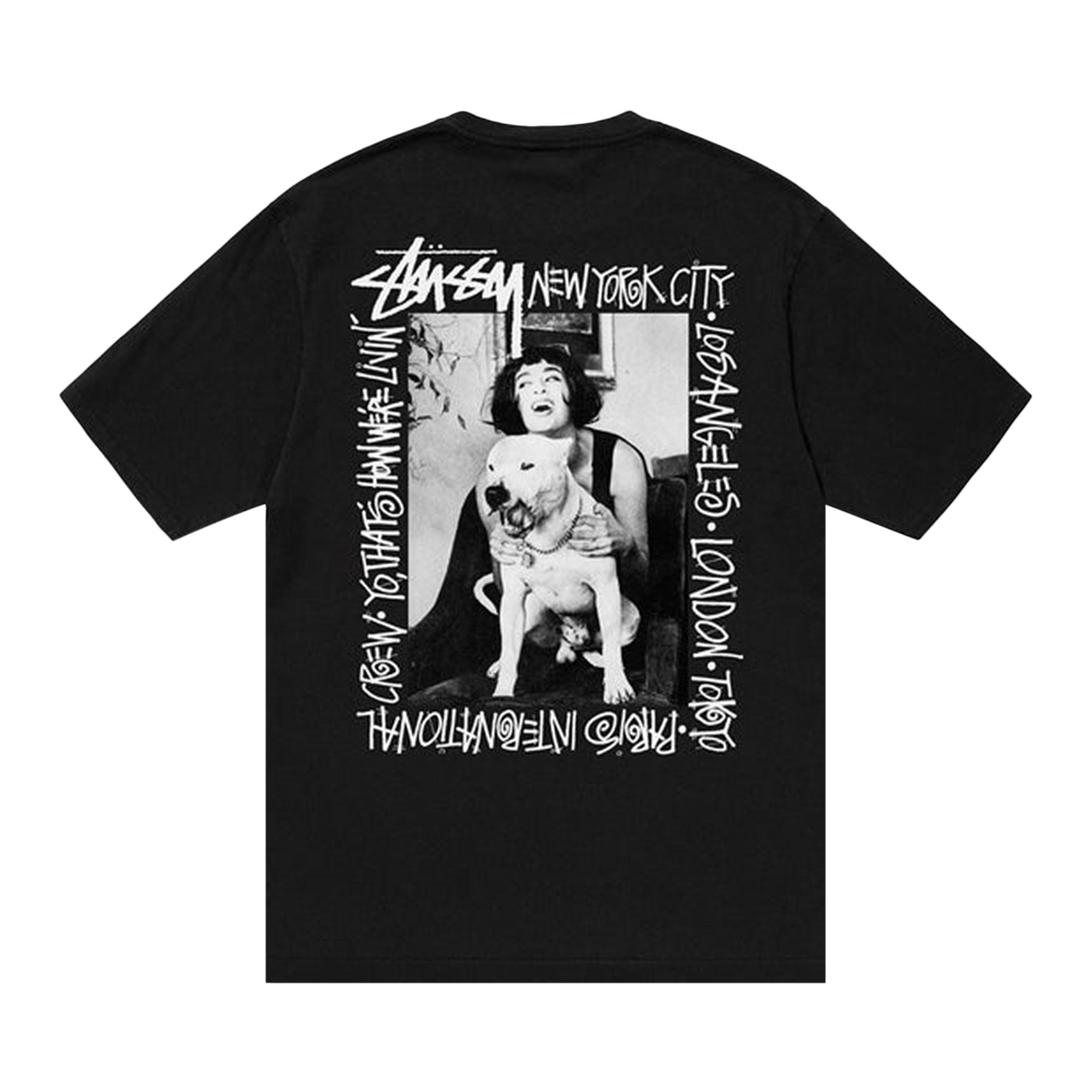 激安商品 Buy Stussy How We're Livin' Pigment Dyed Tee 'Black トップス