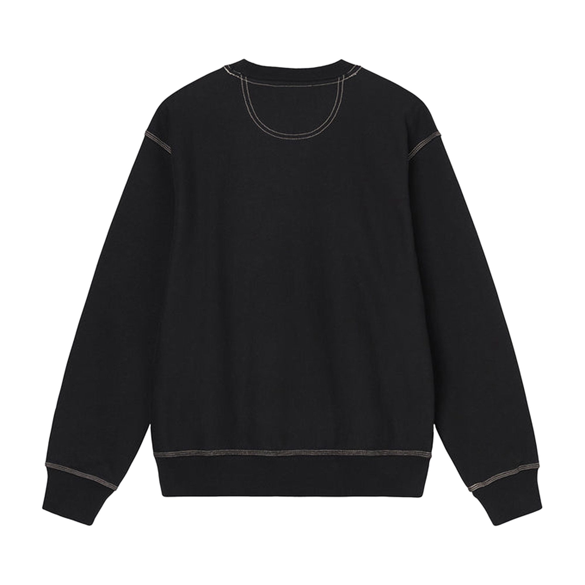 Size xl Stussy Contrast Stitch Label Crew 'Black'