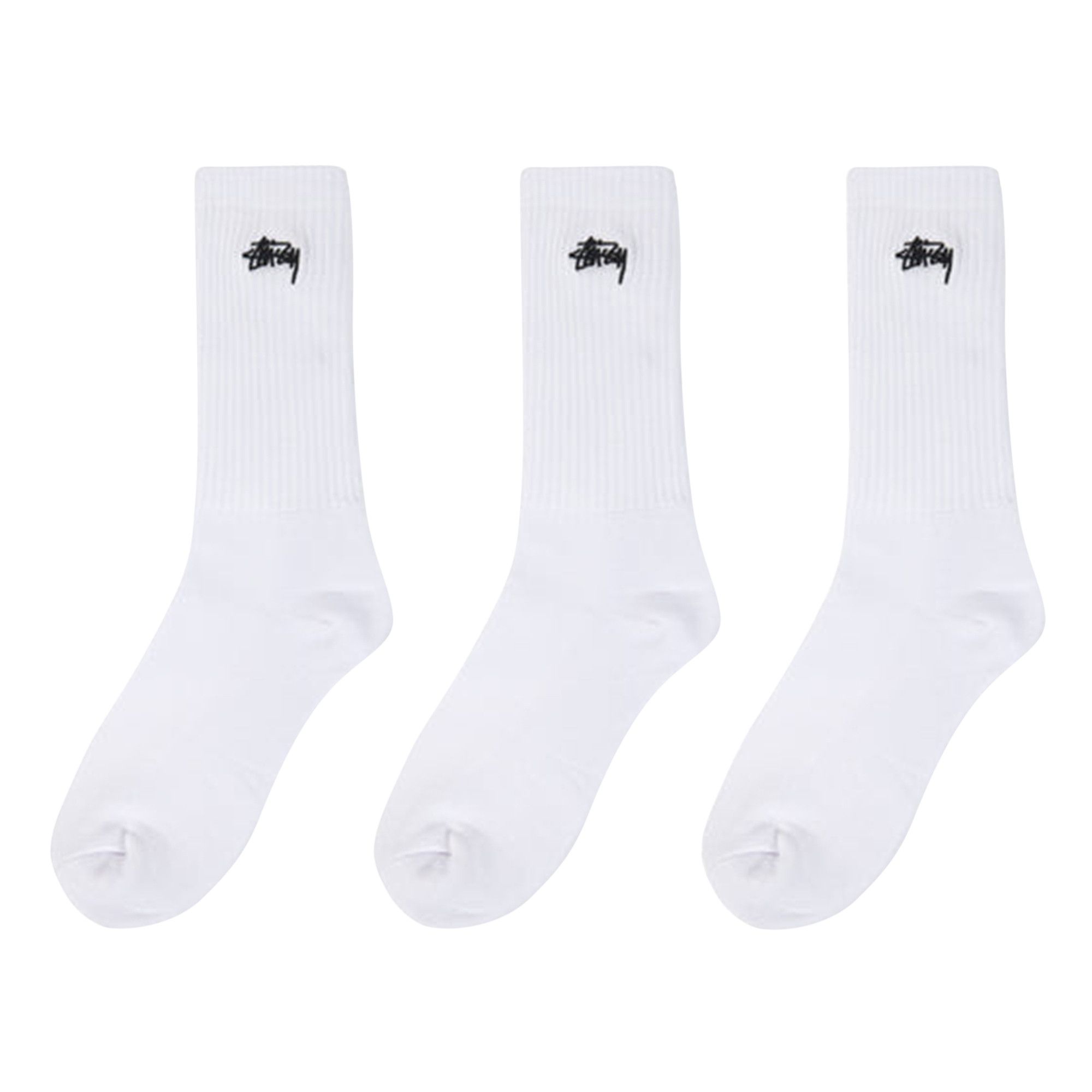 [STUSSY]★STOCK CREW PACK - 3 PACK Buy Stussy Stock Crew Pack (3 Pack) 'White' - 138775 WHIT | GOAT