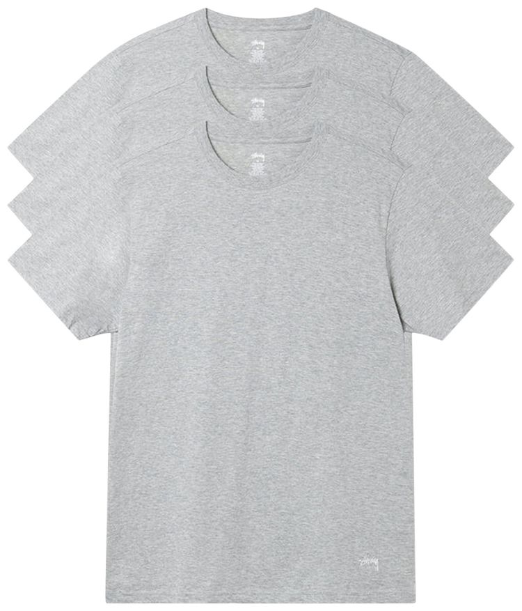 Stussy Undershirt 3 Pack Grey Heather