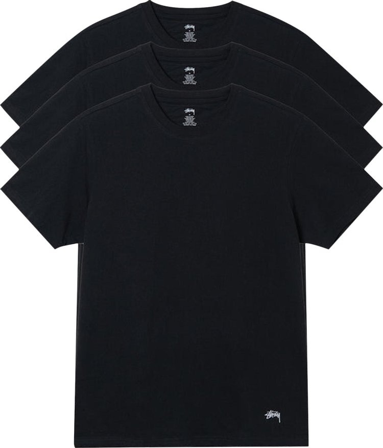 Buy Stussy Undershirt (3 Pack) 'Black' - 1140199 BLAC | GOAT