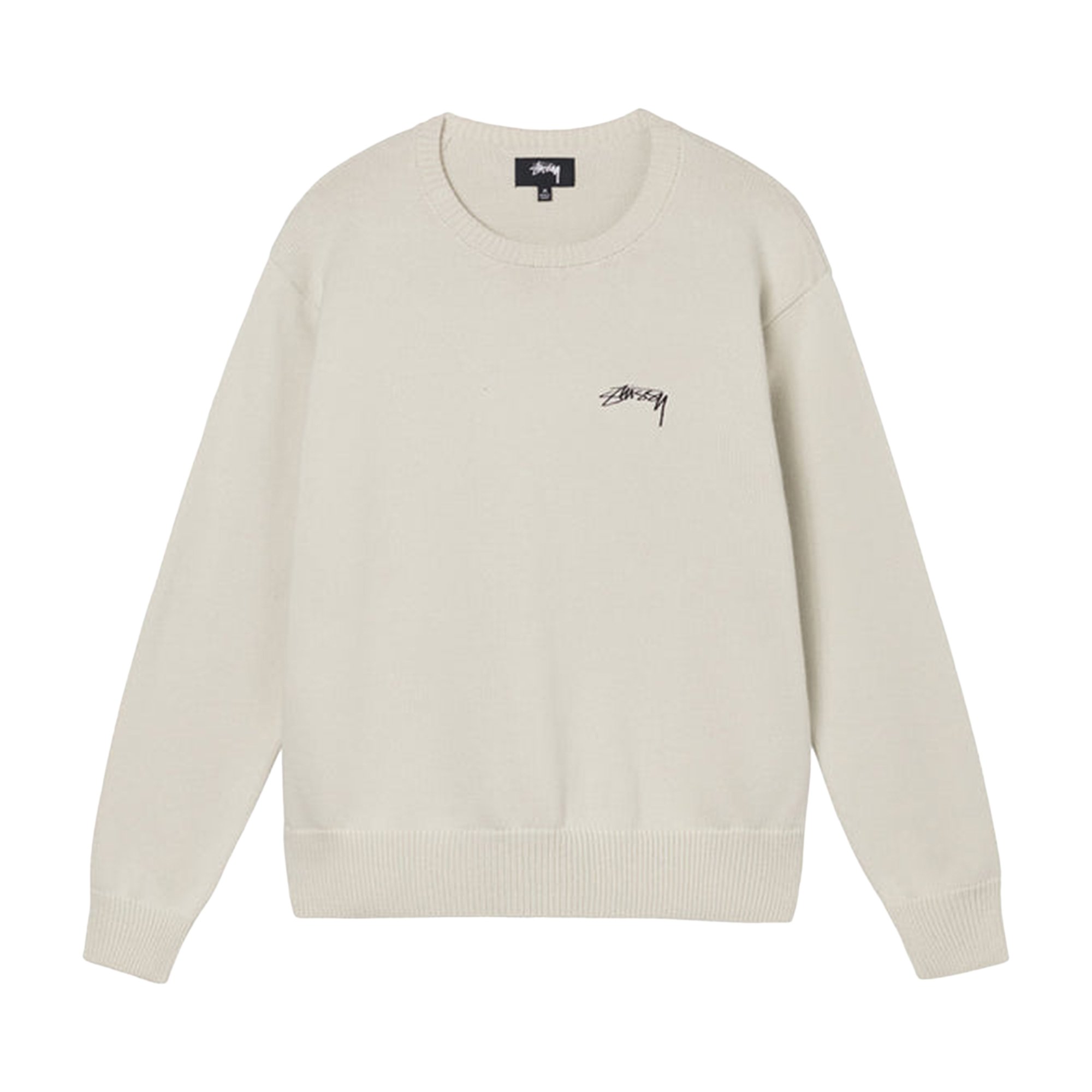 Buy Stussy Care Label Sweater 'Natural' - 117140 NATU | GOAT