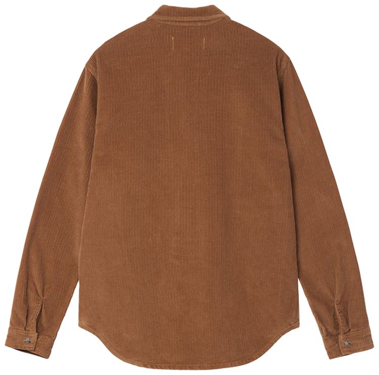 Stussy Wide Wale Cord Zip Shirt Copper