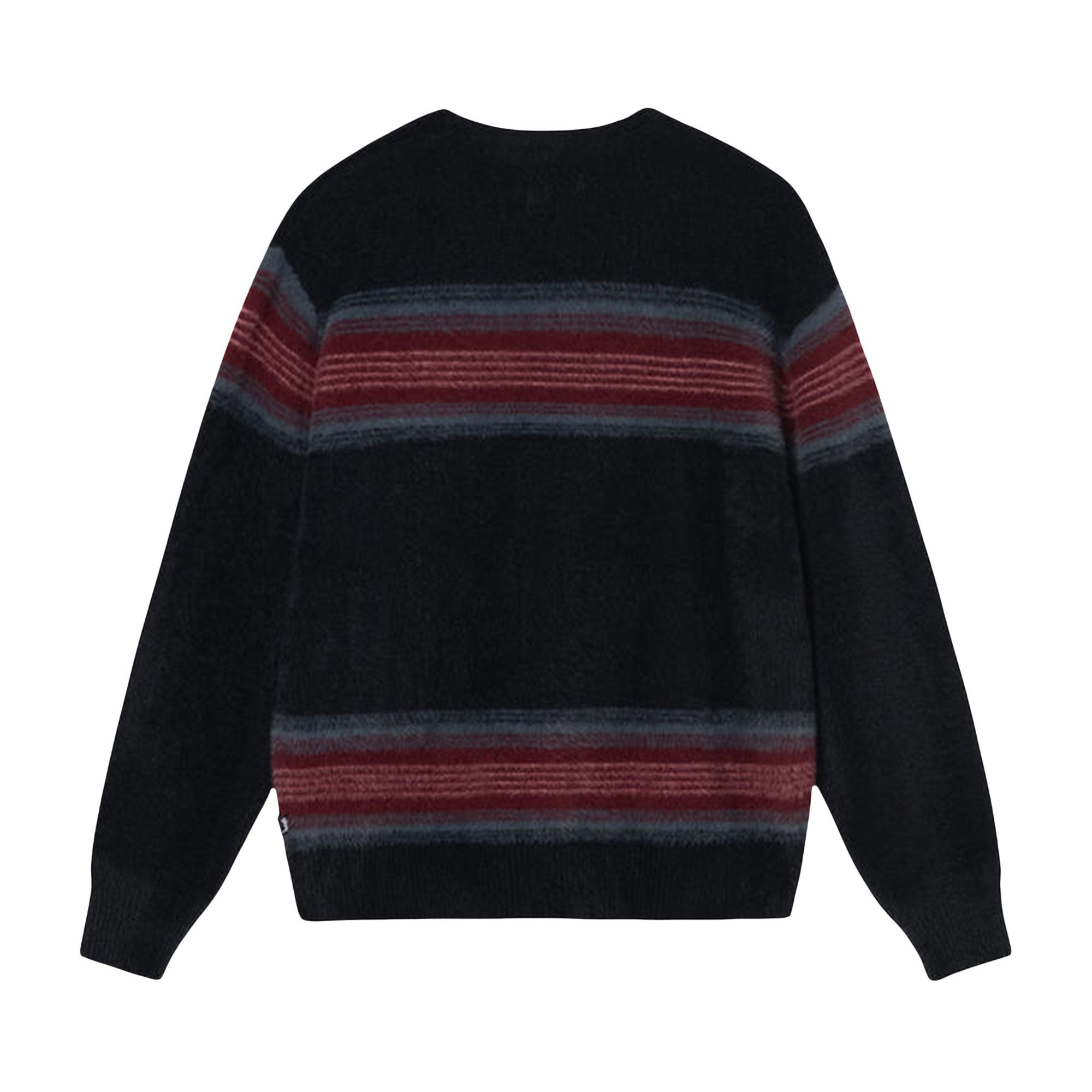 Buy Stussy Stripe Shaggy Cardigan 'Black' - 117137 BLAC | GOAT