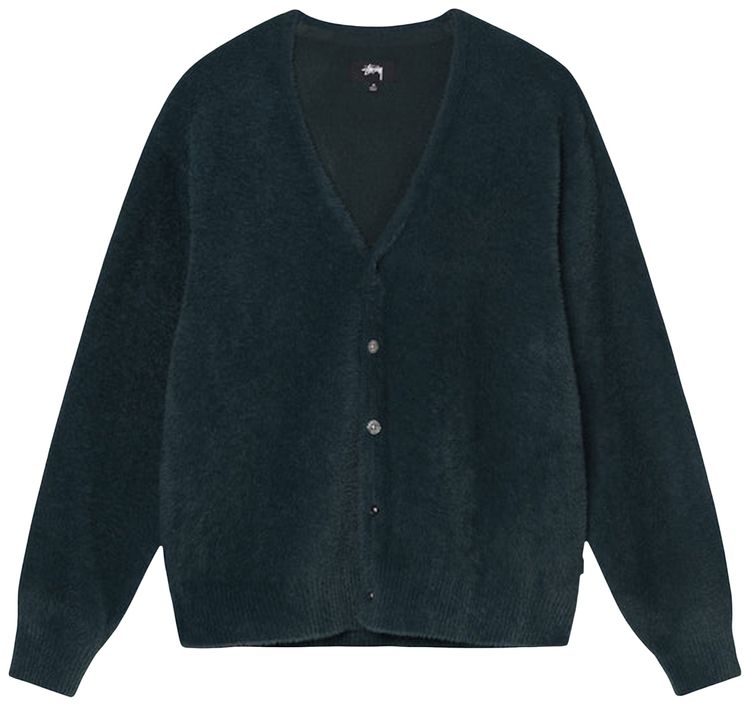Stussy Shaggy Cardigan Dark Green