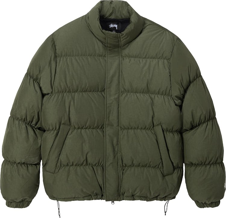 Stussy Ripstop Down Puffer Jacket Olive