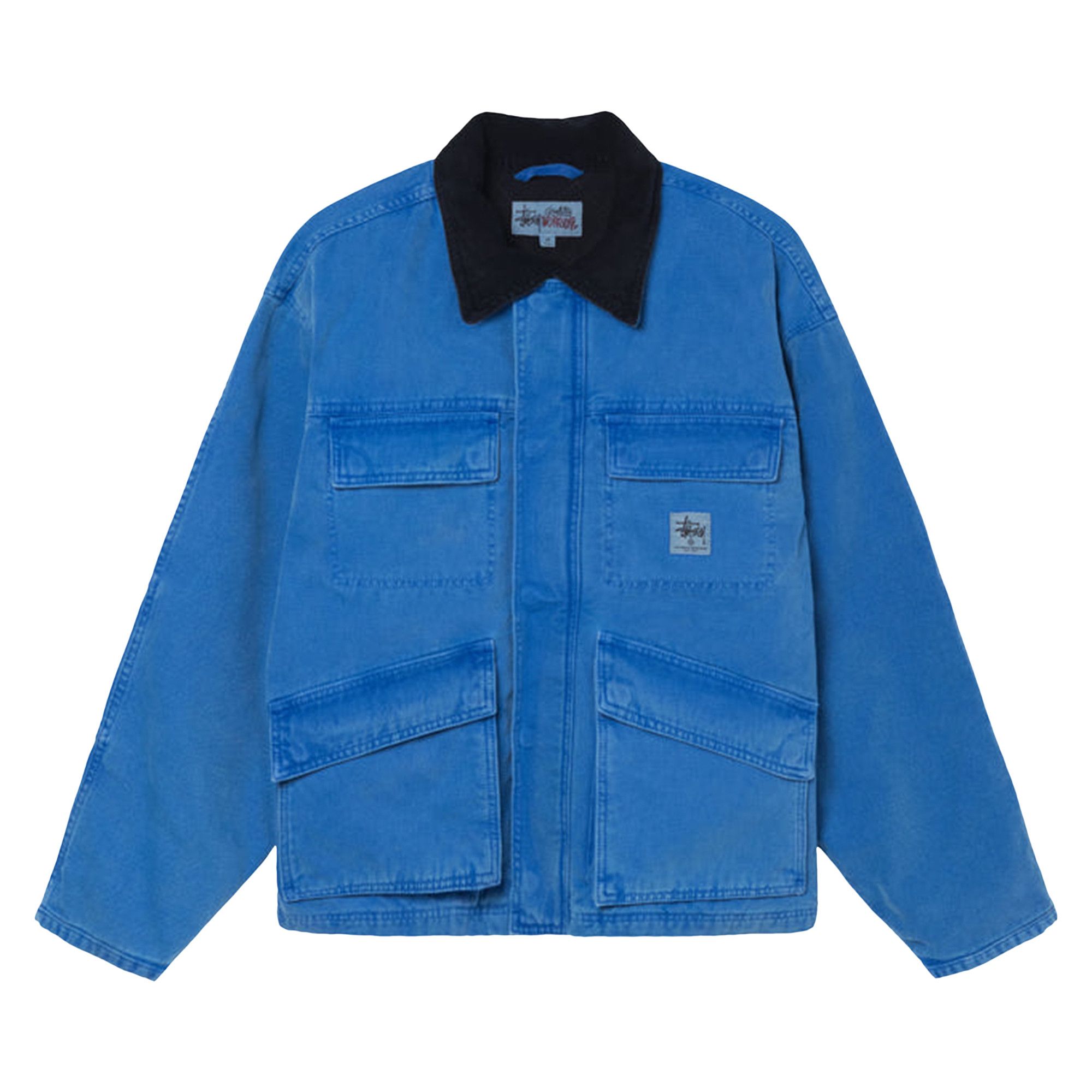 高品質の激安 Washed Stussy Buy Canvas GOAT | BLUE 115589 - 'Blue' Jacket Shop ジャケット・アウター