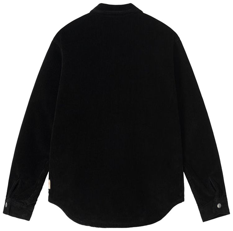 Stussy Wide Wale Cord Zip Shirt Black