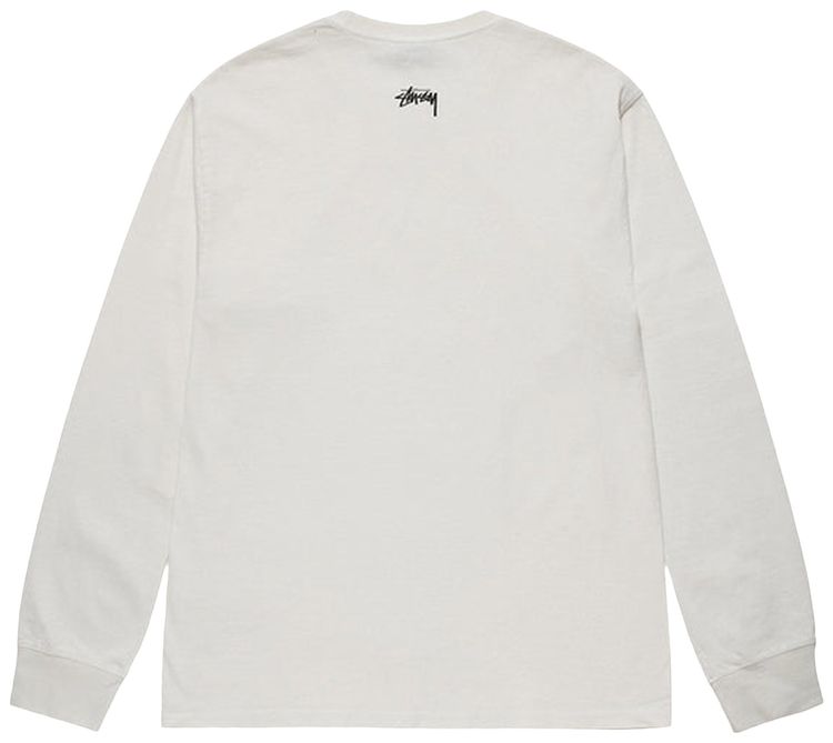 Stussy Phonetic Pigment Dyed Long Sleeve Tee Natural