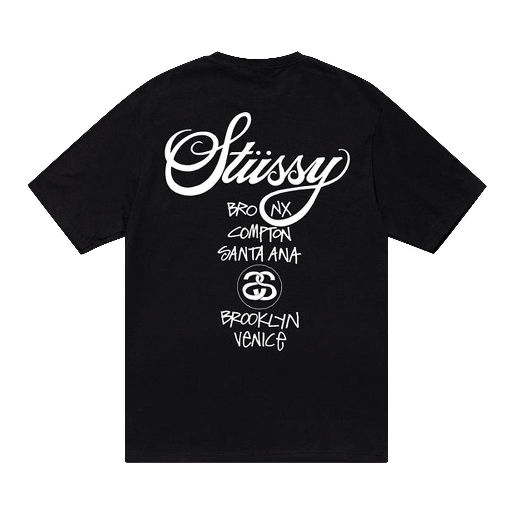 Buy Stussy World Tour Tee 'Black' - 3903713 BLAC | GOAT