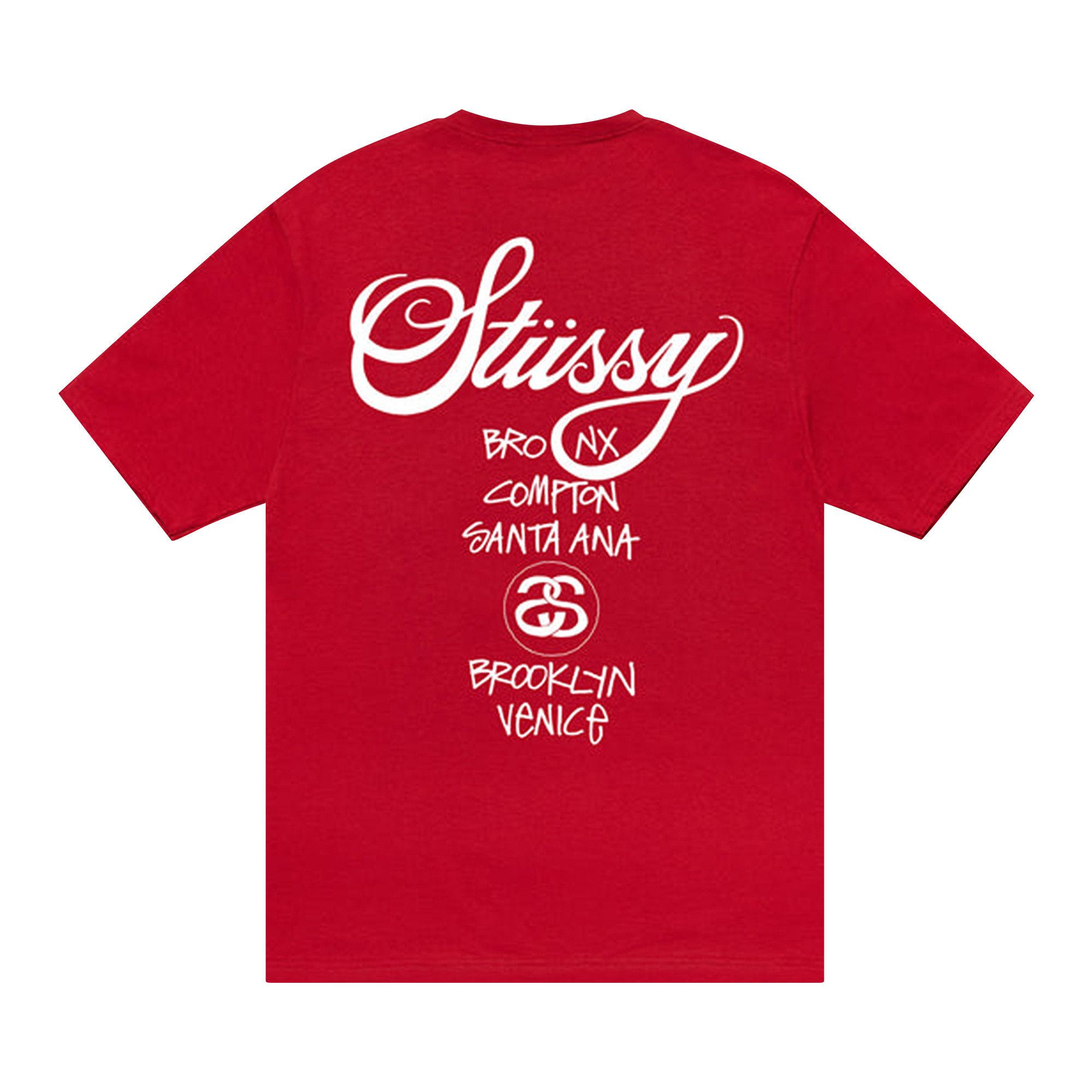 Buy Stussy World Tour Tee 'Dark Red' - 3903713 DARK | GOAT