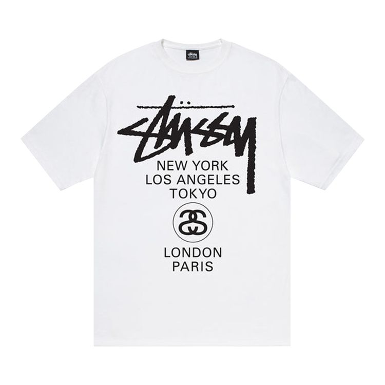 Stussy World Tour Tee White