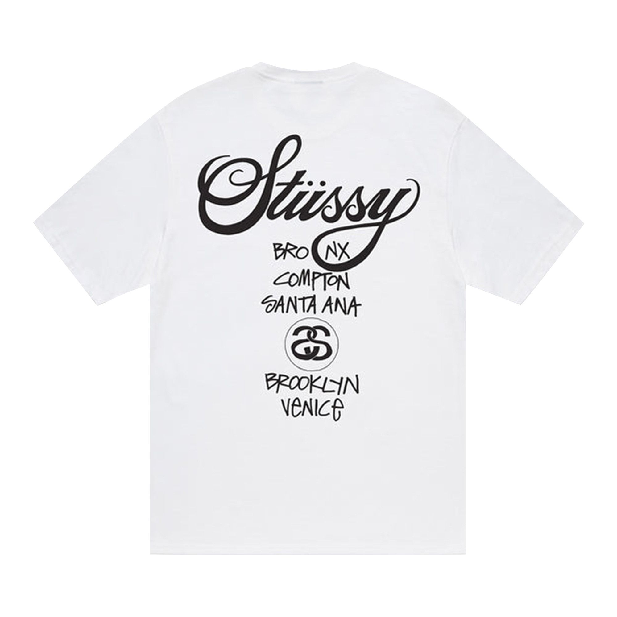 Buy Stussy World Tour Tee 'White' - 3903713 WHIT | GOAT
