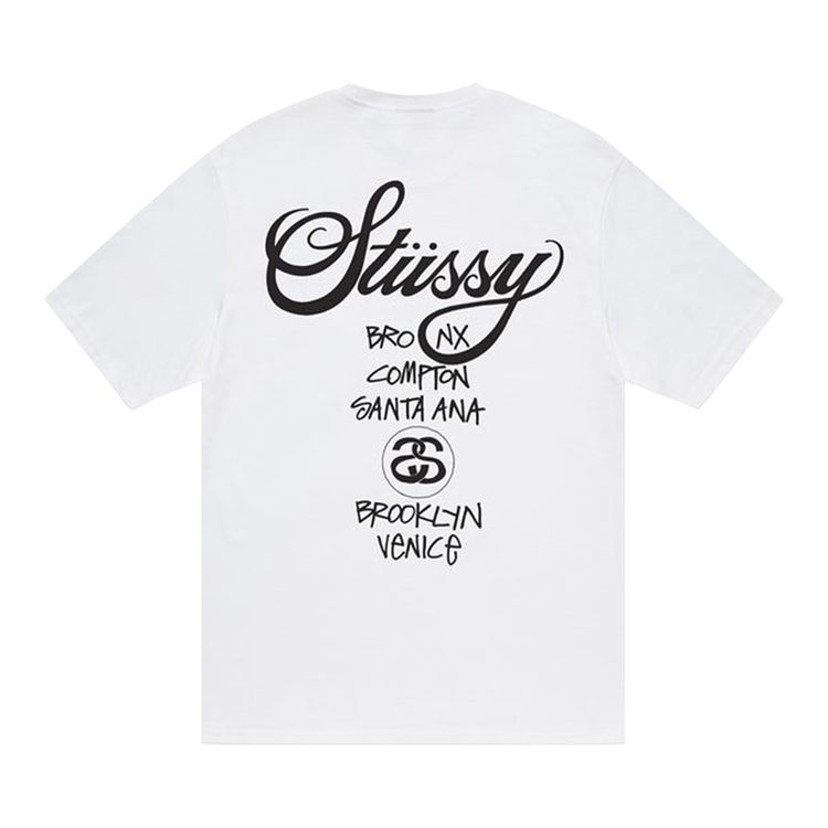Stussy World Tour Tee White