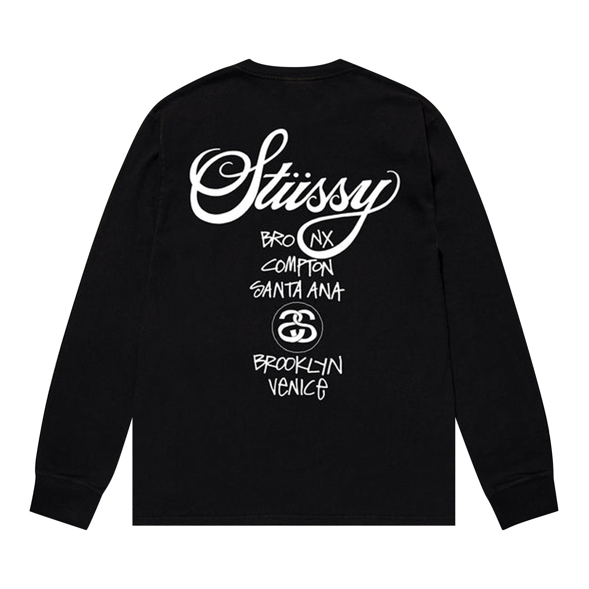 ファッションの Long-Sleeve Tour World Stussy Buy Tee BLAC 3993713 - 'Black' トップス