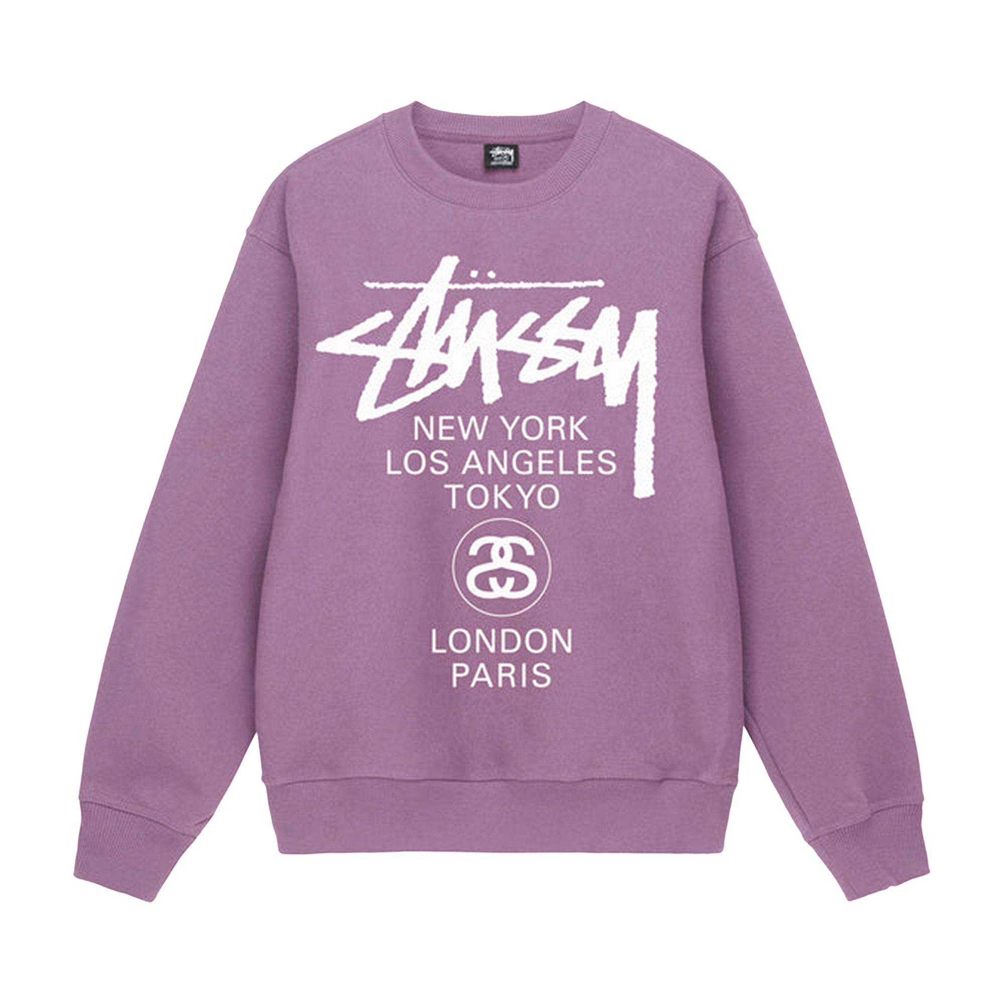 Buy Stussy World Tour Crew 'Orchid' - 3913713 ORCH | GOAT