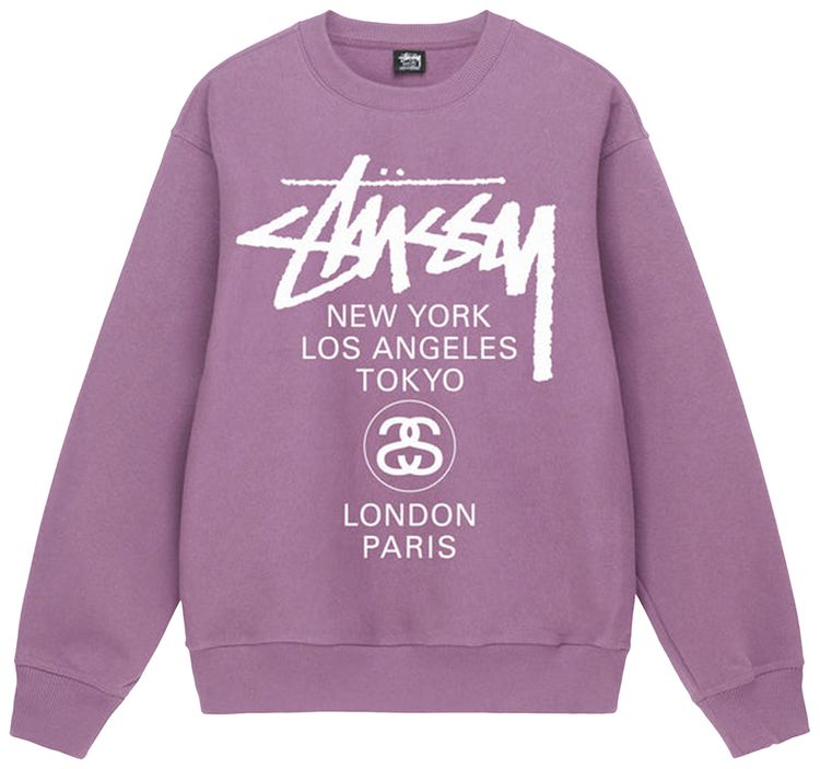 Stussy World Tour Crew Orchid