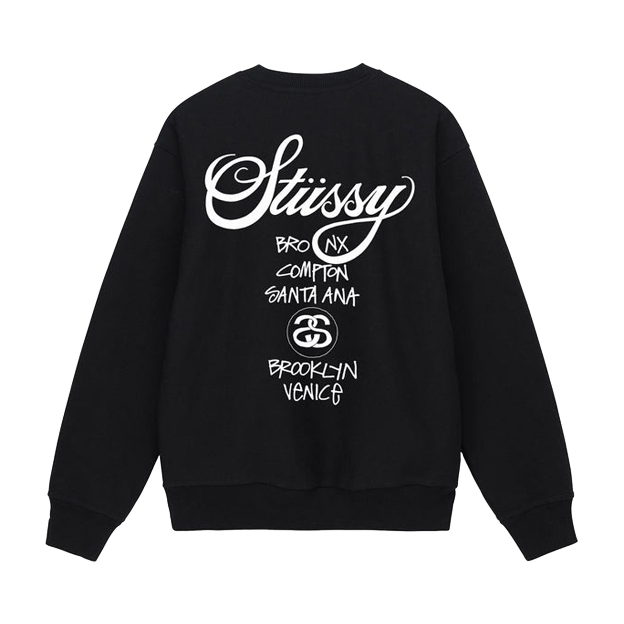 ★【STUSSY】★Stussy World Tour Crew Black 2022★ Buy Stussy World Tour Crew 'Black' - 3913713 BLAC | GOAT