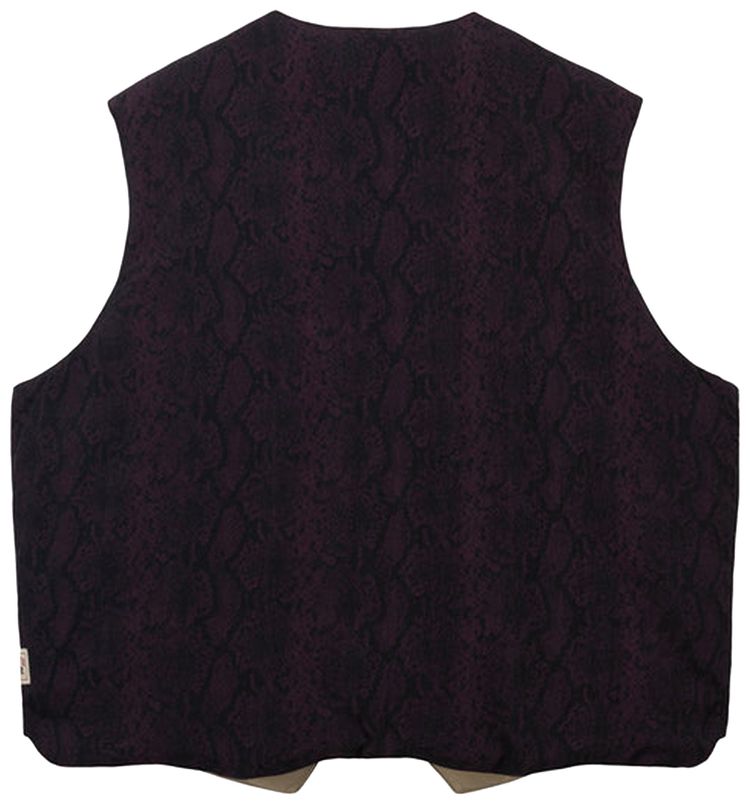 Stussy Python Reversible Vest Burgundy