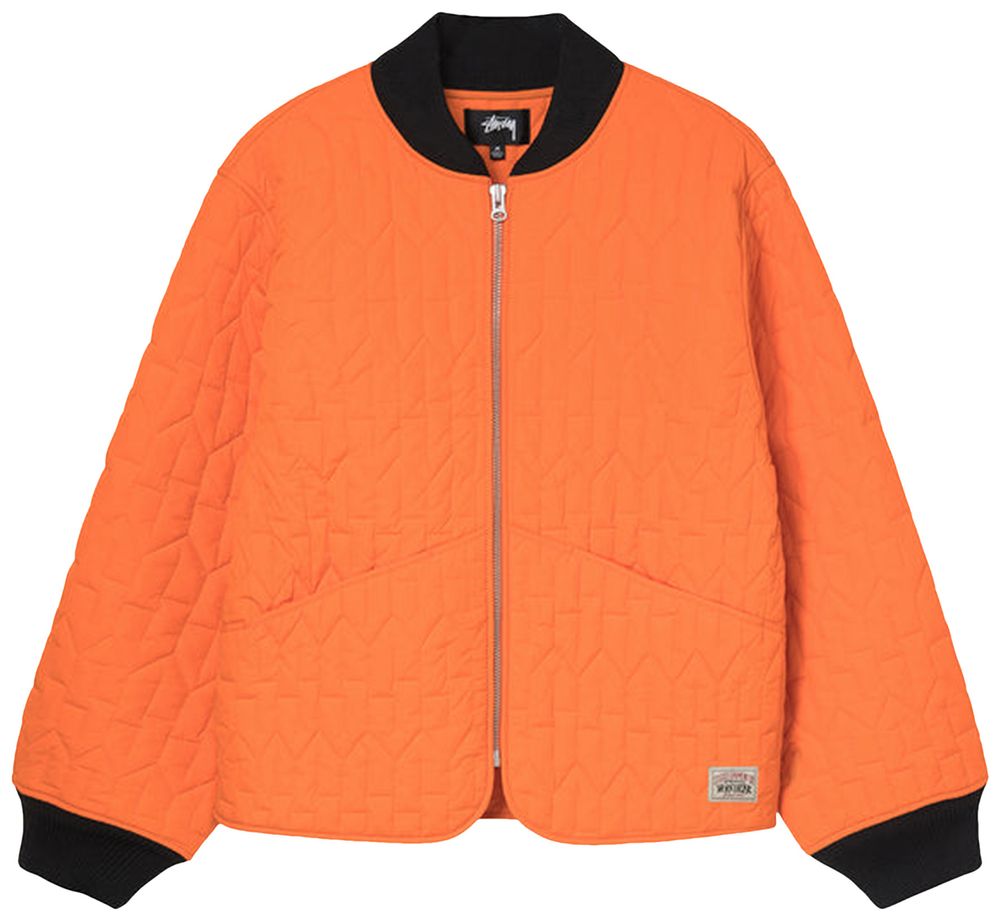 Buy Stussy S Quilted Liner Jacket 'Orange' 115670 ORAN GOAT
